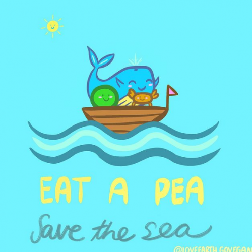 Eat a Pea, Save the Sea - Marte Luna